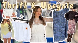 THRIFT FLIPPING 2024 TRENDS  Turning Thrift Store Clothes into Trendy Outfits [upl. by Annahvas129]