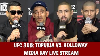 UFC 308 Topuria vs Holloway Media Day Live Stream [upl. by Liamaj94]