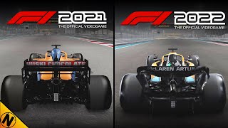 F1 2022 vs F1 2021  Direct Comparison [upl. by Odranreb]