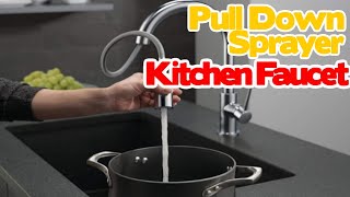 Introducing Delta Faucet Trinsic kitchen faucet pull down sprayer with Magnetic Docking Spray Head [upl. by Schram]