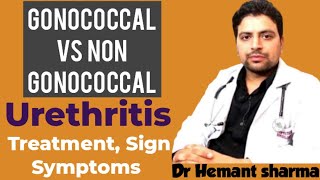 Gonococcal vs Non gonococcal Urethritis sign symptoms causes investigation amp Treatment in hindi [upl. by Esoj]