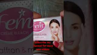 Fem cream bleach  Saffron ampmilk  healthy glow fem Dabur glow beauti product  viral [upl. by Gino]