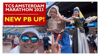 Amsterdam Marathon 2023 was so cold 🥶 but I PBd anyway 😁 [upl. by Argent]