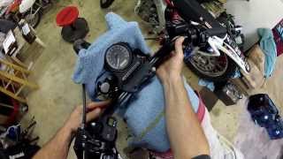 Installing Fork Springs  Harley Iron 883  ShopTalk [upl. by Nale]