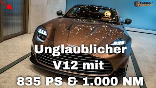 Aston Martin Vanquish 2024 irre V12 Power mit 835 PS amp 1000 NM [upl. by Melba]