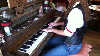 Lacey Black playing Saloon Piano Music in Silverton Colorado [upl. by Kella]