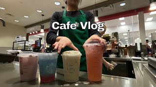 Starbucks Cafe Vlog  summer drinks  popping boba [upl. by Landsman478]