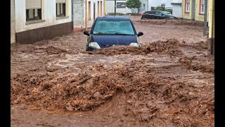 Regenfälle und Erdrutsche Die Flut kam am Sonntagnachmittag über das Kirner Land [upl. by Coridon381]