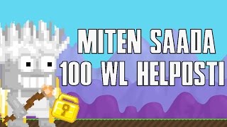 Miten saada 100wl helposti  Growtopia [upl. by Eybba]