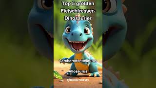 Top 5 größten FleischfresserDinosaurier KinderHitsTV [upl. by Ralston]