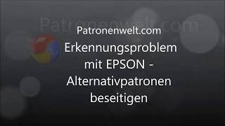 Epson Drucker erkennt Patrone nicht was tun [upl. by Ylrebma]