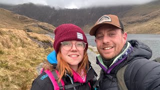 Climbing the biggest mountain in wales SNOWDON [upl. by Fanchan58]