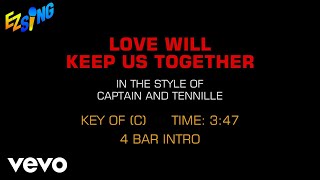 Captain amp Tennille  Love Will Keep Us Together Karaoke [upl. by Suhpoelc499]