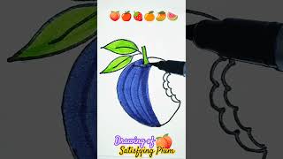 Plum  satisfying drawing art shorts short trending [upl. by Toile]