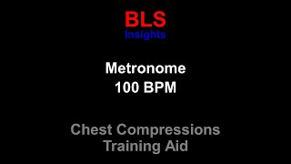 Metronome 100 BPM  For CPR Training  Chest Compression Rate listenable [upl. by Riddle]