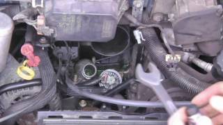 Chevy Astro Van Thermostat Replacement  Part II [upl. by Scopp]