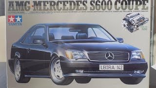 Unboxing Mercedes S600 Coupe AMG 124 Tamiya [upl. by Angele]