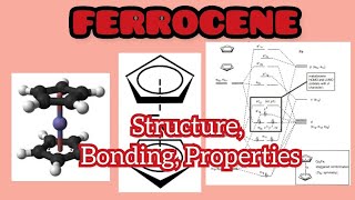 Ferrocene Mettalocene Strucure Bonding Propertes and Synthesis MO diagram of ferroceneMolecula [upl. by Iorio]