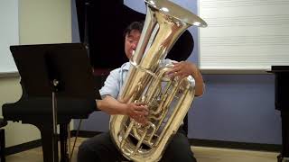 OMEA AllState Etude  Tuba Blazevich 22 [upl. by Gnidleif877]