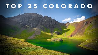 TOP 25 HIKES amp PLACES TO VISIT IN COLORADO [upl. by Ennej857]