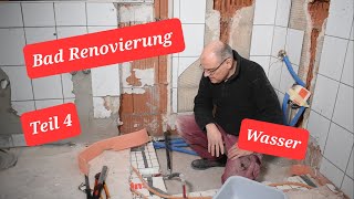 Bad Renovierung Teil4 Wasserinstallation DuscheHeizung [upl. by Eugenie374]