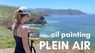 Plein Air oil painting at Mori Point [upl. by Sapphire850]