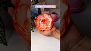 ✨DIY tissue paper flower🌸 flower with tissue paper diy hacks craft hacks malayalam diy shorts [upl. by Yrogreg978]