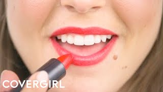 Perfect Red Lipstick Makeup Tutorial  COVERGIRL [upl. by Halac]