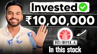 📈 Investing 10 lakhs in this Stock  Stocks Trader [upl. by Eillom]