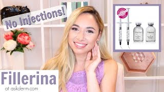 Fillerina Tutorial  No Injections  Available at askdermcom [upl. by Atilem]