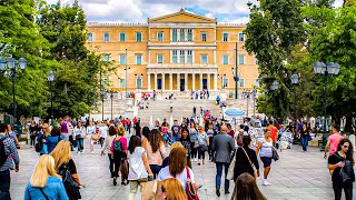 Athens  Vibrant Syntagma Square Walk [upl. by Blayne869]