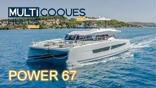 POWER 67 FOUNTAINE PAJOT – Flagship Catamaran Boat Review Teaser  Multihulls World [upl. by Kcirdehs]