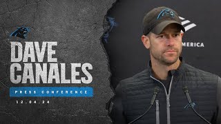 Dave Canales on Panthers Week 14 matchup with the Philadelphia Eagles [upl. by Inod]