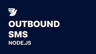 Send an Outbound SMS in 5 minutes with MessageBird NodeJS [upl. by Silohcin]