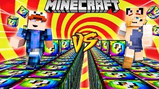 SZALONY WYŚCIG  SPIRALNE LUCKY BLOCKI MINECRAFT Spiral Lucky Block Race  Vito vs Bella [upl. by Enelrihs]