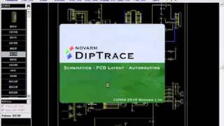 Converting schematic to PCB in DipTrace [upl. by Harmaning]