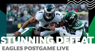 Eagles unbeaten season end by Jets in stunning loss  Eagles Postgame Live [upl. by Doss]