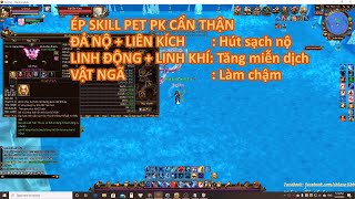 TLBB Ép Skill Pet PK Cẩn Thận Đả Nộ  Liên Kích Linh Động Linh Khí Vật Ngã [upl. by Selig653]