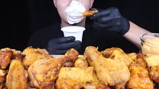 ASMR MUKBANG Fried Chicken With Delicious Sauces [upl. by Nnaesor]