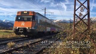 El tren de Rodalies s447 por Puigcerdà [upl. by Nomzzaj]