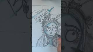 Drawing ✨Corpse Bride✨as a beginner artist 3 corpsebride drawing beginnerart [upl. by Longawa333]