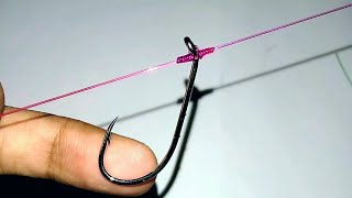 How To Tie Drop Shot Rig  Put This Direct Knot for The Hook on The Fishing Line  Drop Shot knot [upl. by Nathanil]