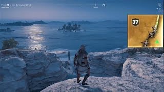 Assassins Creed Odyssey Legendary Chest Fanged Bow  Cave of Mt Zas [upl. by Nairrot]