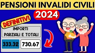 ✅PENSIONI INVALIDITA CIVILE👉 IMPORTI DEFINITIVI ➕ GUIDA COMPLETA❗ [upl. by Tena]