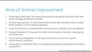 Animal Improvement Breeding Strategies for Genetic Enhancement [upl. by Ezana754]