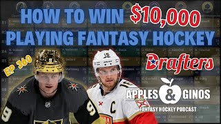 How to Win 10000 Playing Fantasy Hockey Drafters Fantasy NHL Best Ball [upl. by Baskett]