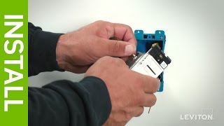 Leviton Presents How to Wire a Device Using the Internal Back Wire Method [upl. by Slifka67]