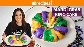 How to Make Mardi Gras King Cake  Get Cookin  Allrecipes [upl. by Ekusuy270]