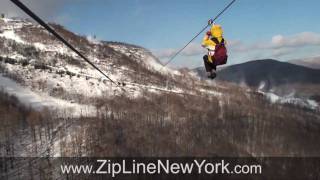 NY Zipline Adventures  Longest amp Highest  at Hunter Mountain [upl. by Penrose]