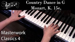 Country Dance in G K 15e Mozart Intermediate Piano Solo Masterwork Classics Level 4 [upl. by Mcdowell]